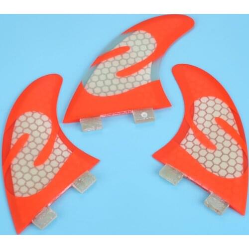 3Pcs Fiberglass & Honey Comb Surfboard Fins Set For FCS-G5 Box Surf Fins Tail Thrusters Rudder Surfing Accessories Size G5/M