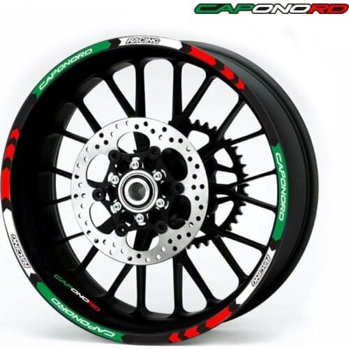 New Motorcycle High Quality Wheel Decal Reflective Stickers For Aprilia CAPONORD 1200 RALLY CAPONORD 1200 TRAVEL PACK