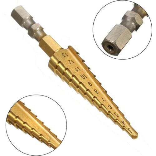 Step Drill Bit Hexagonal Straight Step Drill Bit 3-13 MM #25