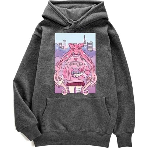 Beauty Grils Funny Cartoon Prints Hoodies 2020 Skin Friendly Man Hooded Casual Sport Hoody Fashion Comfortable Streetwear Male