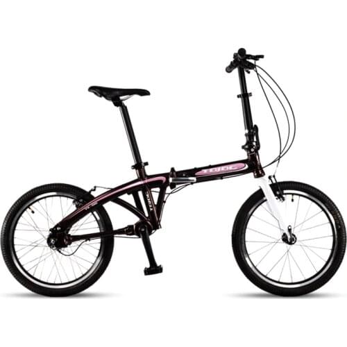 TDJDC D20, 20" 3 Gear No-Chain Folding Road Bike, Sport Bicycle, Shaft Drive Bike, Light Weight Aluminum Alloy Frame