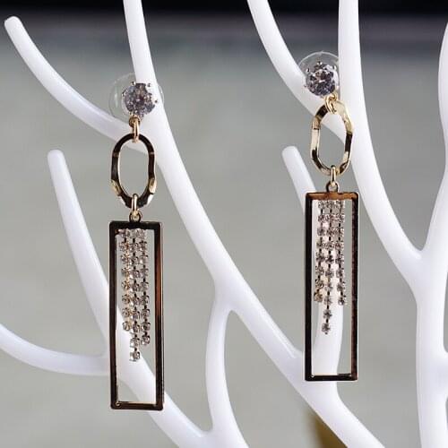 Dangle earrings drop earring in S925 needles for women girls luxury drop earrings for daily for party wedding jewelry