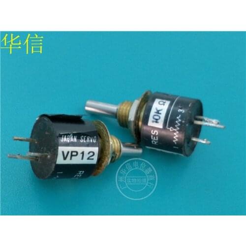 [VK] Used Japan VP12 5K 10K 360 degree conductive plastic potentiometer angle sensor shaft diameter 3MM switch