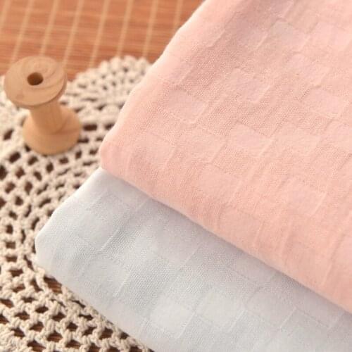 High quality double cotton yarn tissu Square fabric Childrens clothes, baby clothes sweat scarves saliva scarves skirts tissus