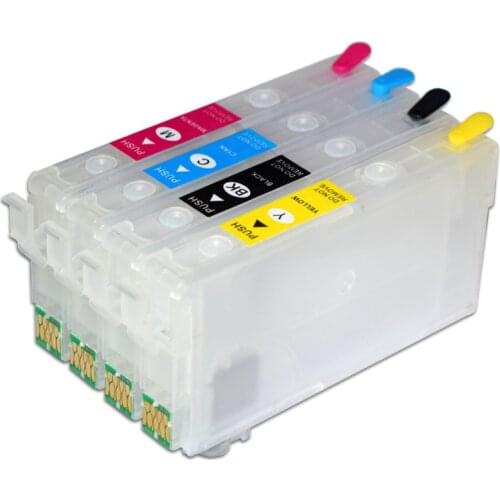 America Version 812XL 822XL Refillable Ink Cartridge with Chip for Epson Workforce WF-3820 WF-4820 WF-4834 WF-4830 Printer
