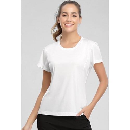 Fitness Womens T Shirts Slim Fit for Sports Running Tops Short Sleeve Yoga Top Womens Gym Shirt SportWear Tees