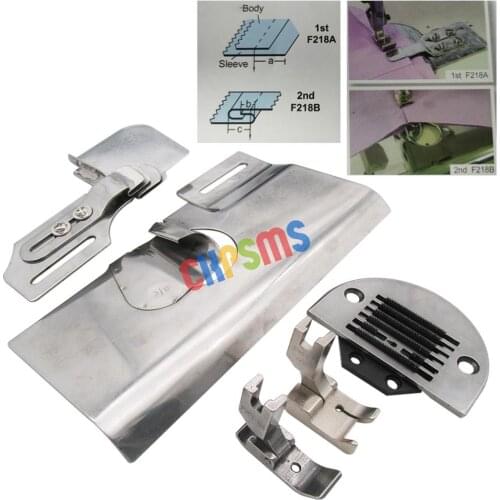 1SET #F218 SINGLE NEEDLE SLEEVE ATTACHMENT Compatible with JUKI BROTHER Straight Stitching Machine