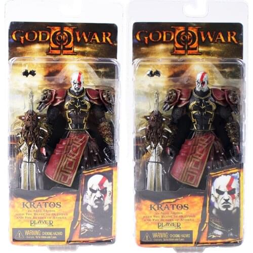 20cm NECA God of War Kratos in Golden Fleece Armor with Medusa Head PVC Action Figure Collection Model Toys