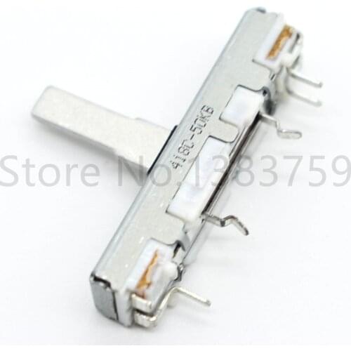 3.5cm 35mm sliding potentiometer microphone volume adjustment fader Mono B10K B50K shaft length 15mm