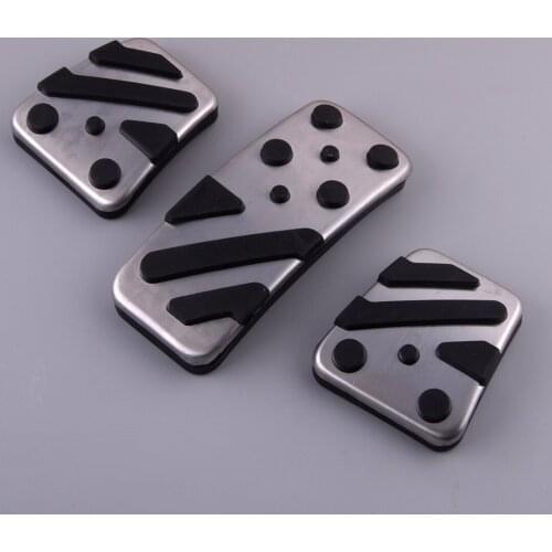 3pcs Manual Transmission Foot Clutch Brake Gas Pad Pedal Cover Fit For Mitsubishi Outlander ASX RVR Lancer Eclipse Cross