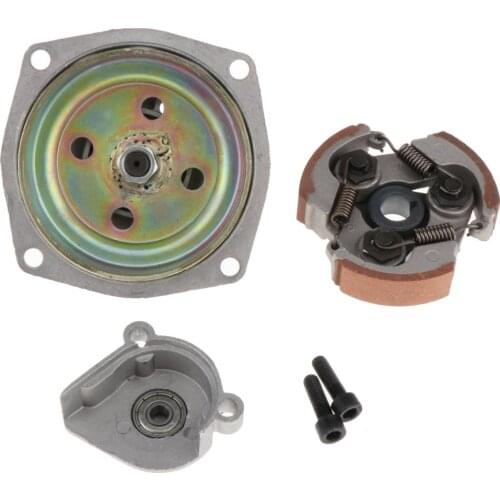 7T Gear Box Clutch Drum Bell Housing for 47cc 49cc Pocket Quad Dirt Bike, Silver