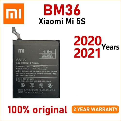 Xiao Mi Original 3200mAh BM36 Phone Battery For Xiaomi Mi 5S MI5S M5S High Quality Batteries With Tracking number