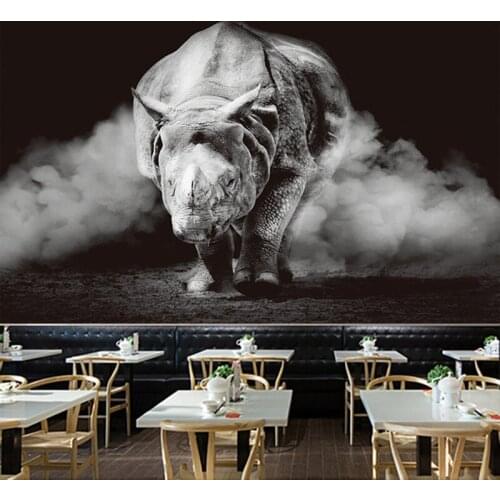 Big rhinoceros tapetry bedroom wall cloth room decoration teenager dorm room decor lion blanket