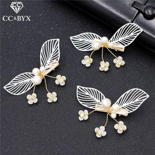 CC Hairgrips Barrettes Hairpins 3pcs Sets Wedding Hair Accessories For Women Girl 100% Handmade Flower Butterfly Hairwear M120