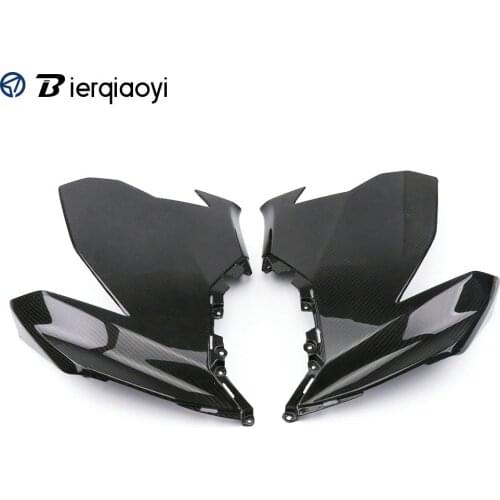 For Kawasaki ninja 400 Accesorios ninja400 3K Twill Carbon Fiber Shell Upper Side Panel Cover for Kawasaki Ninja 400 2018 2019