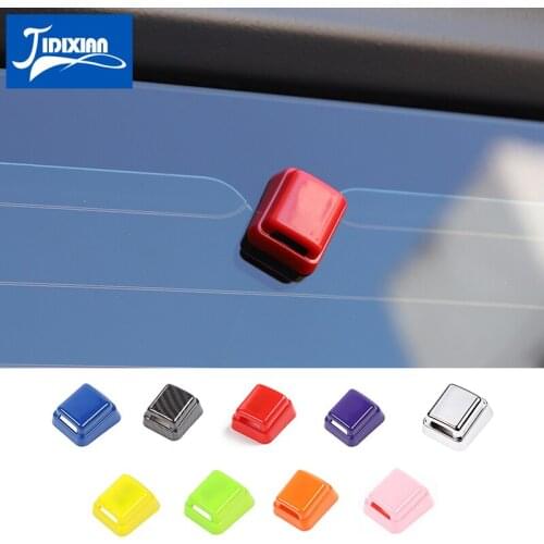 MOPAI Car Stickers for Jeep Wrangler JL 2018+ Car Rear Window Wipers Nozzle Decoration Cover for Jeep Wrangler 2019 Accessories