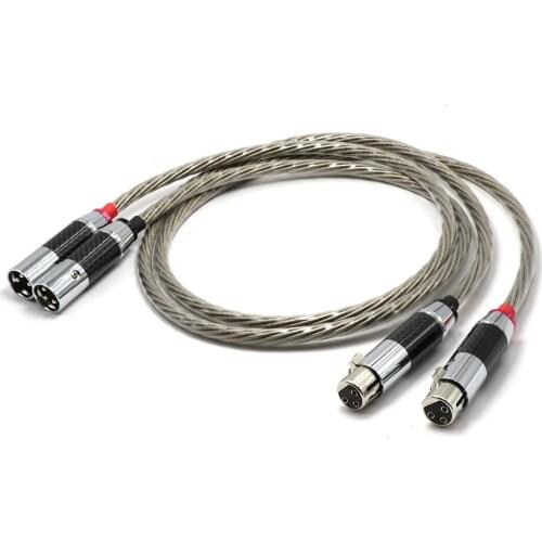 Nordost ODIN 7N Silver Plated OFC Copper Signal Interconnect Cable With Carbon Fiber XLR Plug