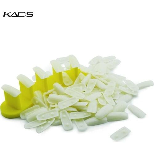 KADS 1set Dismountable Practice Removable Nail Training Holder + 100pcs Practice Nail Tips Salon Manicure Nail Art Beauty Tools
