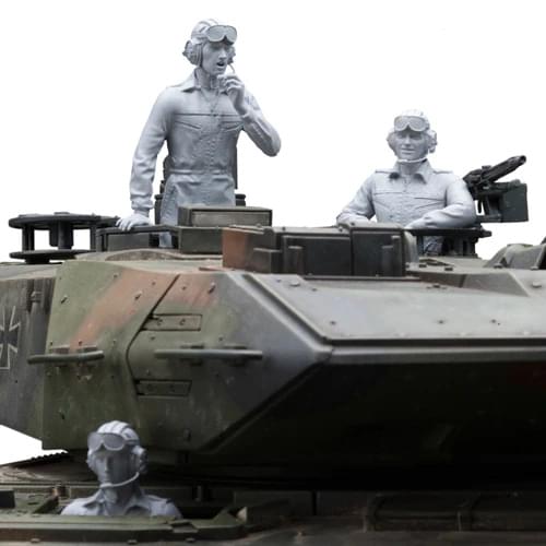 1/16 The Tank Crew (3 figures)（WITHOUT TANK ） Resin figure Model Miniature gk Unassembly Unpainted