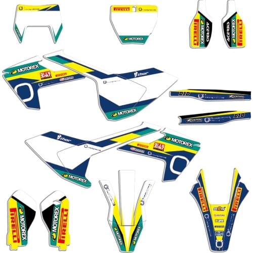 Motocross Racing Graphics Decal Sticker Kit for Husqvarna FE TE TX 250 350 390 450 500 TE250 FE250 TE350 FE350 2017 2018 2019