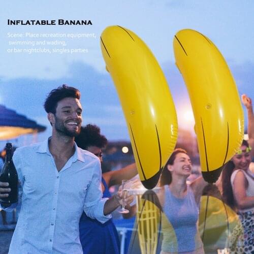 Fruit Banana Shape Balloon Inflatable Kids Pool Toy Water Beach Party Decor Water Sports Toy Floating Ring