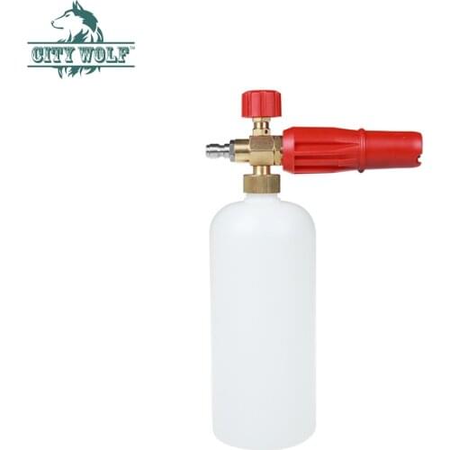 City wolf adjustable foam gun snow foam lance With 1/4" Quick Connector Foam Blaster for High Pressure Washer Gun