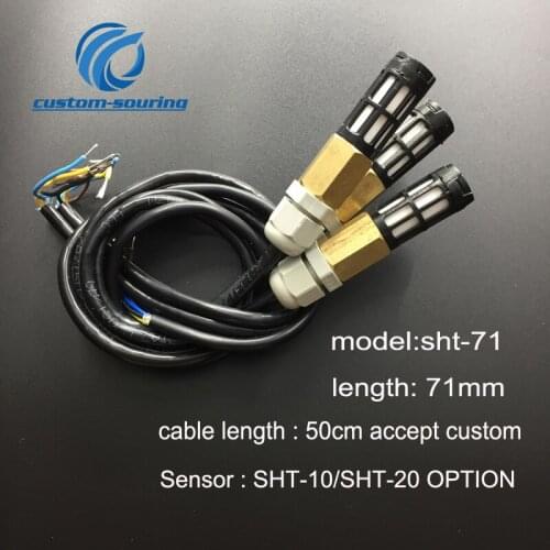Free ship 1pc probe length 71mm double Waterproof temperature and humidity sensor SHT10 sensor probe SHT-71 soil sensor for farm