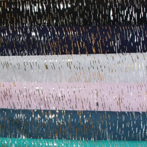 Chiffon Bronzed flowing fabric shiny fabric bronzing costume fabric DIY stage cosplay Dress 1M