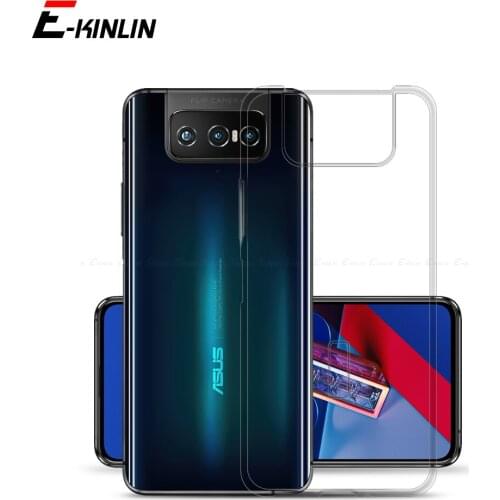 Transparent Silicone Phone Case For Asus Zenfone 7 Pro ZS670KS ZS671KS Clear Ultra Thin Full Soft TPU Back Cover