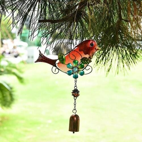 Handmade Bird Wind Chime For Wall Window Door Wind Bell Hanging Ornaments Vintage Home Campanula Decoration Crafts