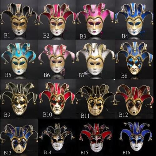 High-end Venetian Masquerade Mask Mask Europe and The United States Halloween Clown Mask Show Supplies Newly HOT! Cosplay Masks