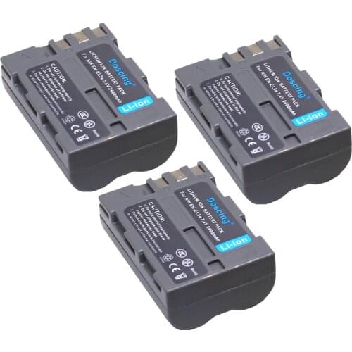 3Pcs Replacement EN-EL3e EL3e 7.4V 2400mAh Digital Camera Batteries For Nikon ENEL3E D30 D50 D70 D90 D70S D100 D300 Wholesale