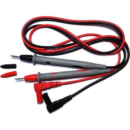 1 pair Universal Digital Multimeter Probe 1000V 10A Test Leads Soft-silicone-wire Needle-tip for LED Tester Multimetro