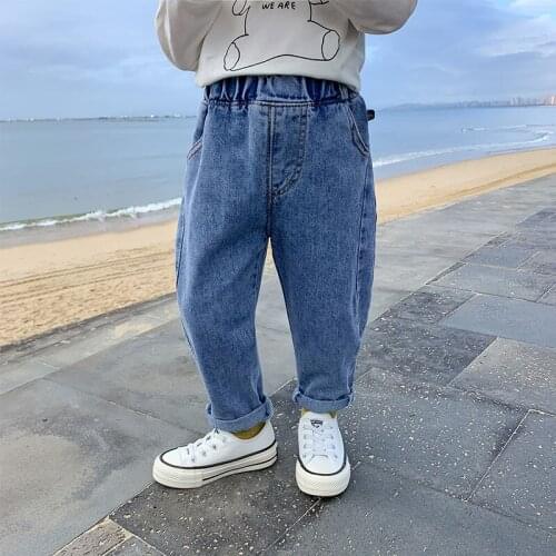 2021 Thread Spring Autumn Jeans Pants Boys Kids Trousers Children Clothing Teenagers Formal Outdoor High Quality