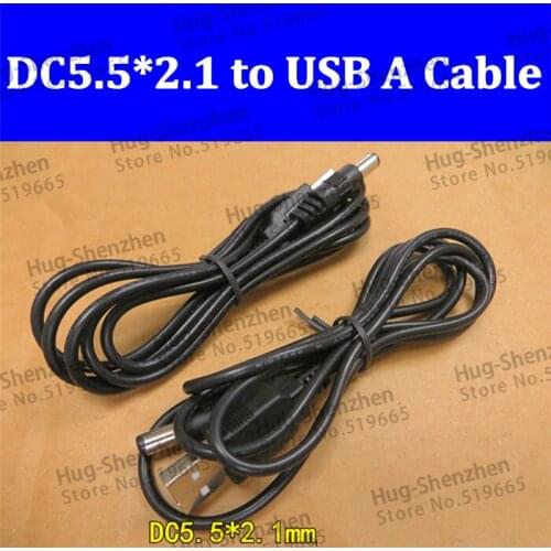 5pcs/lot High quality audio fan power cable USB A male to DC5.5*2.1 power cable