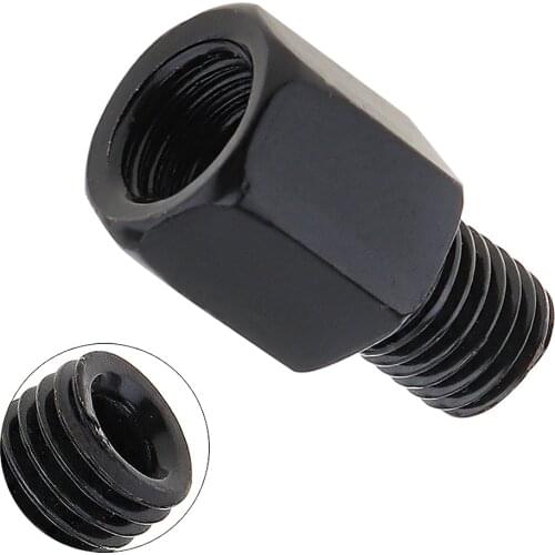 1 Pcs Black Motorcycle Rear Mirror Adapters 10MM 8MM Clockwise Anti-clockwise Right Left hand thread Changing Screw