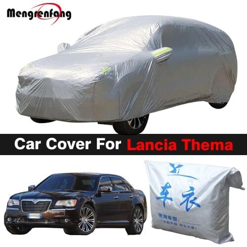 Outdoor Car Cover Auto Anti-UV Sun Shade Rain Snow Dust Protection Cover For Lancia Thema
