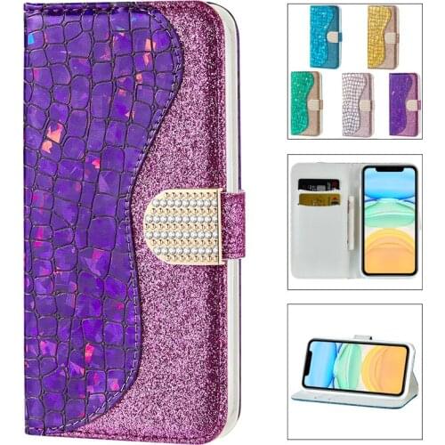 Glitter Glitter Wallet Case For iPhone 6 6s 7 8 Plus 11 12 Pro Max 12 Mini High Quality Case Cover