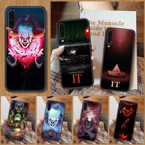 Stephen King It pennywise Phone Case For Samsung Galaxy A 10 12 20E 21S 30 32 40 50 51 52 70 71 72 5 6 7 2016 2018 black fashion