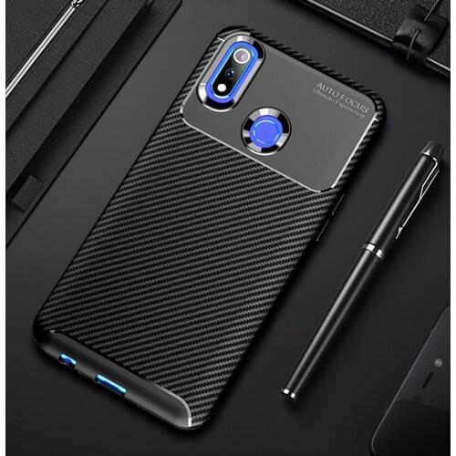 Realme 1 Case Carbon Fiber Drop-proof Soft TPU Case For Realme 2 3 Pro OPPO A3 A5 A7X F9 F11 Pro Reno 10X Zoom Coque Fundas