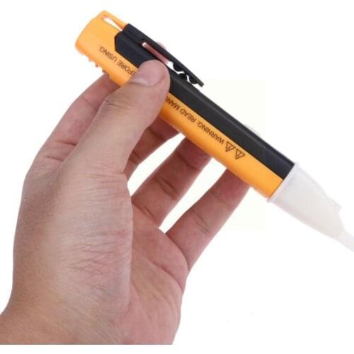 Electrical Socket Wall Power Socket Voltage Detector Sensor Pen Pencil Pen LED Voltage Test Light Tester LED Alert 90-1000V O7J6