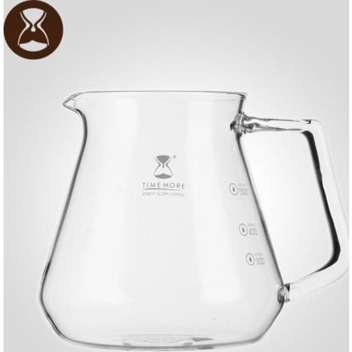 Timemore Coffee Pot Glass Coffee Server Glass Coffee Share Pot Tea Pot Milk Mug for Kitchen House 360ml / 600ml