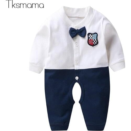 Designer Baby Products Infant Boy Rompers Gentleman Clothes With Bow Tie Baby Pijama Newborn Jumpsuit Baby Unisex Clothes
