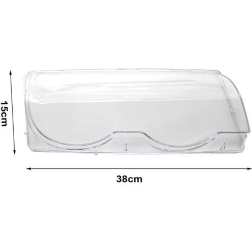 Headlight Cover Waterproof Direct Replacement Plastic Protective Headlamp Lens Shell 63128386953 63128386954 for BMW E38 99-01