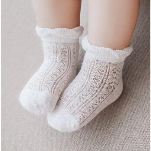 Summer Cotton Baby Socks For Newborns Breathable Mesh Ultra Thin Loose-mouth Boneless Infants And Children