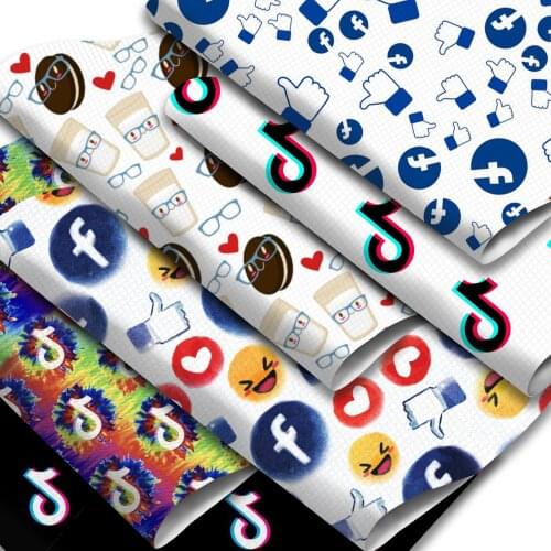 Letters Cake Printed Faux Leather Sheets Synthetic Leather Fabric 20x33cm for DIY Earrings Hair Bows Pouches Handbags Making