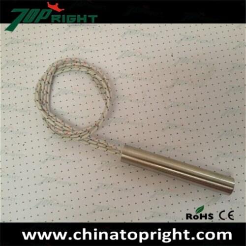 High density swaged cartridge heater with J type thermocouple