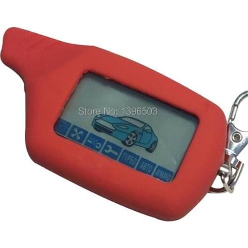 Wholesale Top Quality A91 Car Alarm Remote Control +Silicone Case For Russia Vehicle Security Keychain Starline A91 Engine Start