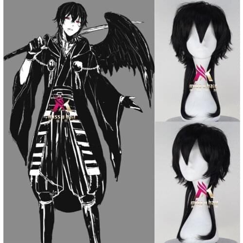 Tsurumaru Touken Ranbu Online Tsurumaru Kuninaga Cosplay Wigs 50cm/19.68inch Straight Synthetic Hair Perucas Cosplay Wig+wig cap