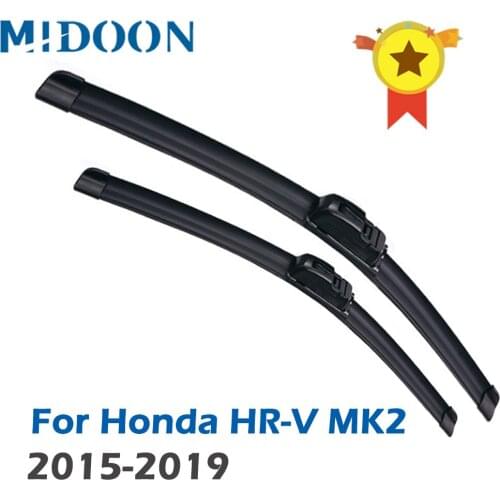 MIDOON Wiper Front Wiper Blades For Honda HR-V MK2 2015 2016 2017 2018 2019 Windshield Windscreen Front Window 26"+18"